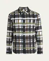 Bottega Veneta Checked Collar Shirt Long Sleeves In Black