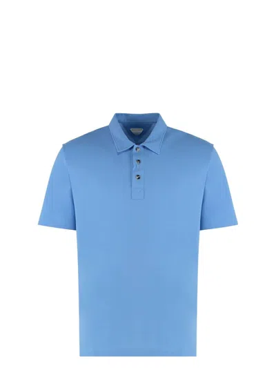 BOTTEGA VENETA MEN'S COTTON-PIQUÉ POLO SHIRT