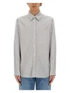 Bottega Veneta Regular Fit Cotton Shirt In Grey