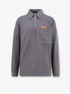 Bottega Veneta Mens Dark Grey Melange Melange Long-sleeve Cotton Polo Top Xl In Gray