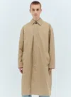 Bottega Veneta Men Cotton Twill Trench Coat In Nude
