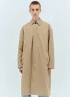 Bottega Veneta Men Cotton Twill Trench Coat In Cream