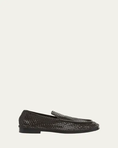 BOTTEGA VENETA MEN'S DADDY INTRECCIATO LEATHER LOAFERS