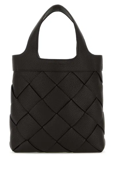 Bottega Veneta Men Dark Brown Leather Small Diego Handbag