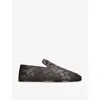 Bottega Veneta Leather Intrecciato Sunday Slippers In Dark Brown
