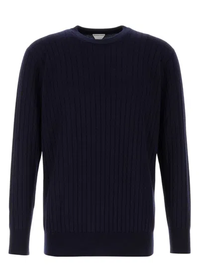 BOTTEGA VENETA MEN'S DARK WOOL SWEATER