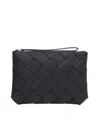 Bottega Veneta Diago Intreccio Leather Clutch Bag