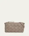 Bottega Veneta Men's Diago Zip Intreccio Taurillon Messenger Bag