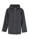 Bottega Veneta Melang Effect Wool Jacket In Gray
