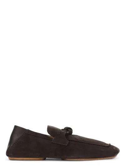BOTTEGA VENETA MEN'S DRIVER WITH KNOT LOAFERS