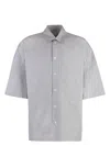 Bottega Veneta Embroidered Poplin Shirt With Drop Shoulders