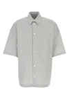 Bottega Veneta Embroidered Poplin Shirt With Drop Shoulders