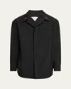 Bottega Veneta Camicia In Lana Nera  Uomo
