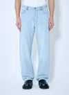 Bottega Veneta Men Extra Bleached Wide Leg Jeans In Blue