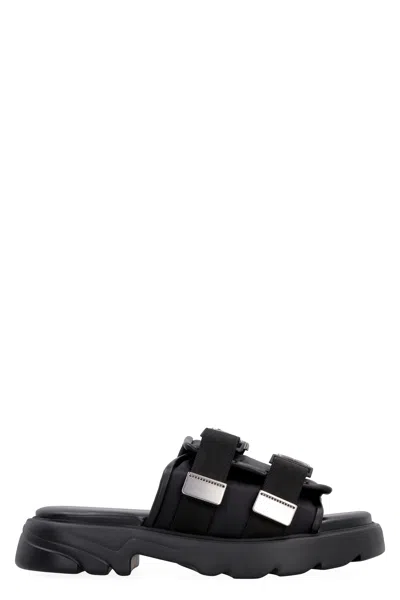 BOTTEGA VENETA MEN'S FLASH TECHNICAL FABRIC SANDAL