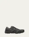Bottega Veneta Men's Flex Technical Knit Low-top Sneakers In Light Graphite Black