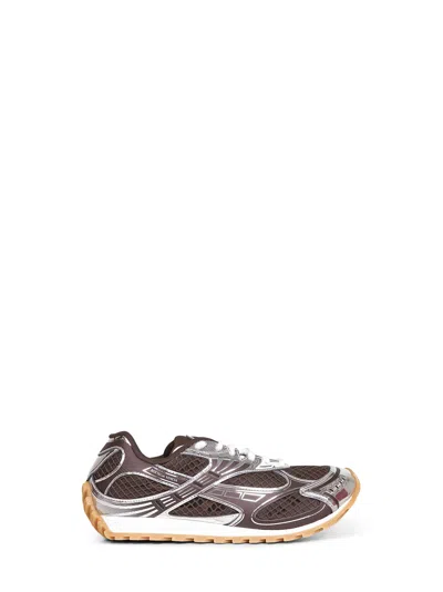 Bottega Veneta Men Fondant And Silver Technical Fabric And Mesh Orbit Sneakers In Multi
