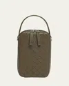 Bottega Veneta Men's Getaway Leather Crossbody Phone Pouch