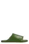 BOTTEGA VENETA MEN'S GREEN PADDED LEATHER SANDALS FOR SS23