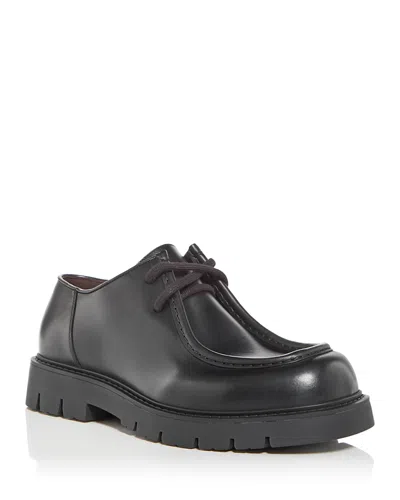 Bottega Veneta Men's Haddock Moc Toe Loafers In Nero