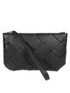 Bottega Veneta Men Handbag With Weaving In Black