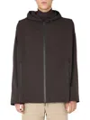 Bottega Veneta Men Hooded Jacket In Brown