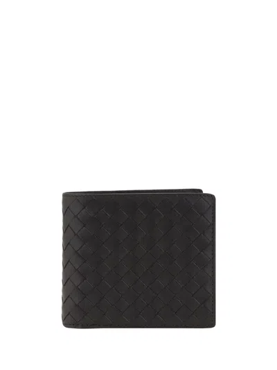 Bottega Veneta Intrecciato Piccolo Bi-fold Wallet With Coin Purse In Brown