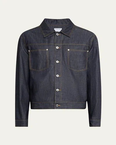 Bottega Veneta Men Denim Jacket In Multi