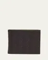 Bottega Veneta Men Leather Wallet With Intrecciato Motif In Fondant Matcha-silver