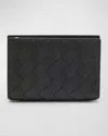 Bottega Veneta Men's Intrecciato 15 Bifold Card Case In Multi-nero
