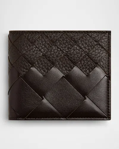 BOTTEGA VENETA MEN'S INTRECCIATO 15 DEGRADE LEATHER BIFOLD WALLET