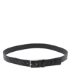 Bottega Veneta Men Intrecciato Belt In Black