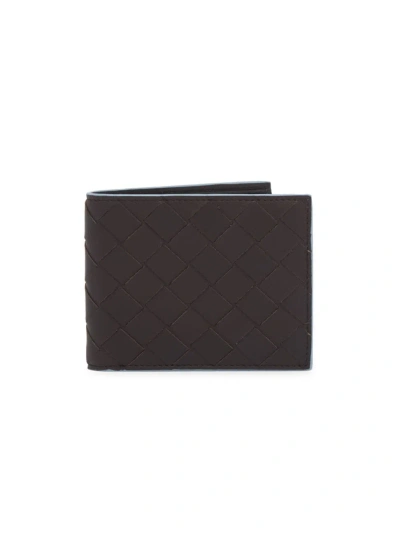 Bottega Veneta Men's Intrecciato Bifold Leather Wallet In Fondant Ice