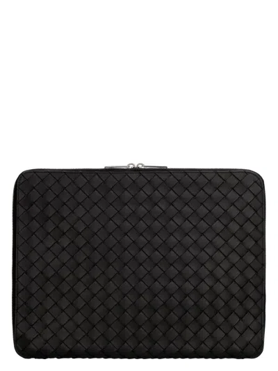 BOTTEGA VENETA MEN'S INTRECCIATO HYDROLOGY DOCUMENT CASE POUCH
