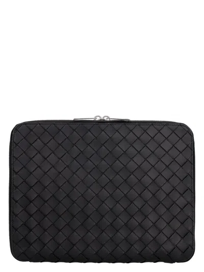 BOTTEGA VENETA MEN'S INTRECCIATO HYDROLOGY DOCUMENT CASE POUCH