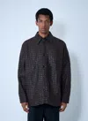 Bottega Veneta Black Oversize Jacket In Braided Leather Man