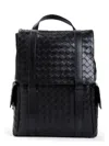 Bottega Veneta Back To School Intrecciato Leather Backpack In Black
