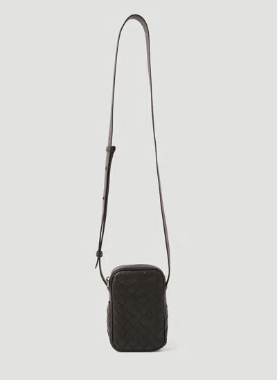 Bottega Veneta Intrecciato Phone Pouch Crossbody Bag Male Black