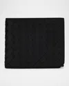 Bottega Veneta Men's Intrecciato Piccolo Bifold Wallet With Coin Purse In Nero
