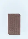 Bottega Veneta Men Intrecciato Piccolo Vertical Cardholder In Brown
