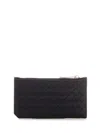 Bottega Veneta Men Intrecciato Small Calfskin Card Holder In Black