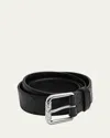 Bottega Veneta Men's Intrecciato Stamp Leather Belt