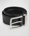 Bottega Veneta Intreccio Buckled Belt In Nero-nero