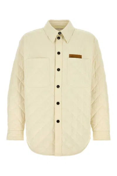 BOTTEGA VENETA BOTTEGA VENETA MEN IVORY TECH COTTON JACKET