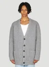 Bottega Veneta V-neck Long-sleeved Sweater In Gray
