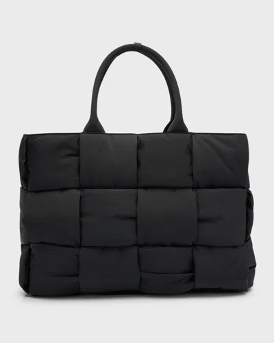 Bottega Veneta Large Arco Padded Tote Bag In Black