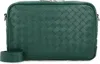 Bottega Veneta Men's Medium Intrecciato Camera Bag In Green