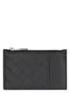 Bottega Veneta Men's Leather Card Holder In Black