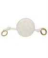 Bottega Veneta Leather Keyring In White