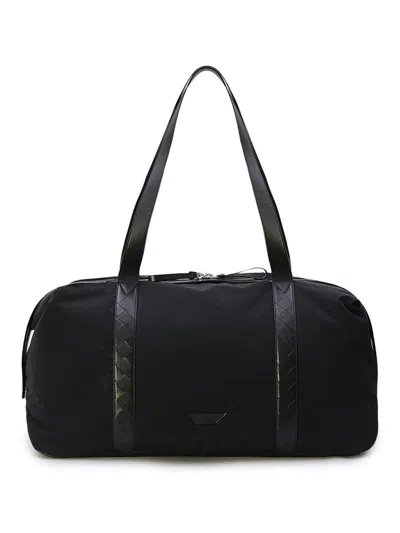 Bottega Veneta Men's Large Crossroad Weekender In Black